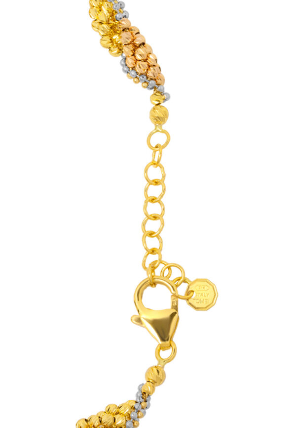 TOMEI Lusso Italia Bunches Of Bead Bracelet, Yellow Gold 916