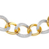 TOMEI Diamond Cut Collection Link Bracelet, Yellow Gold 916