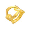 TOMEI Bold Interlace Ring, Yellow Gold 916