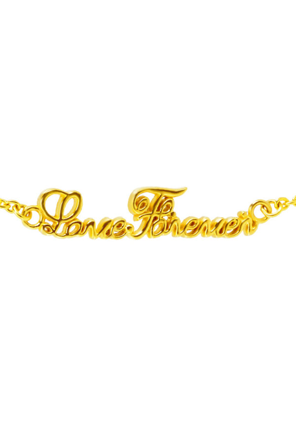 TOMEI Love Forever Bracelet, Yellow Gold 916