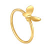 TOMEI Flying Butterfly Ring,Yellow Gold 916