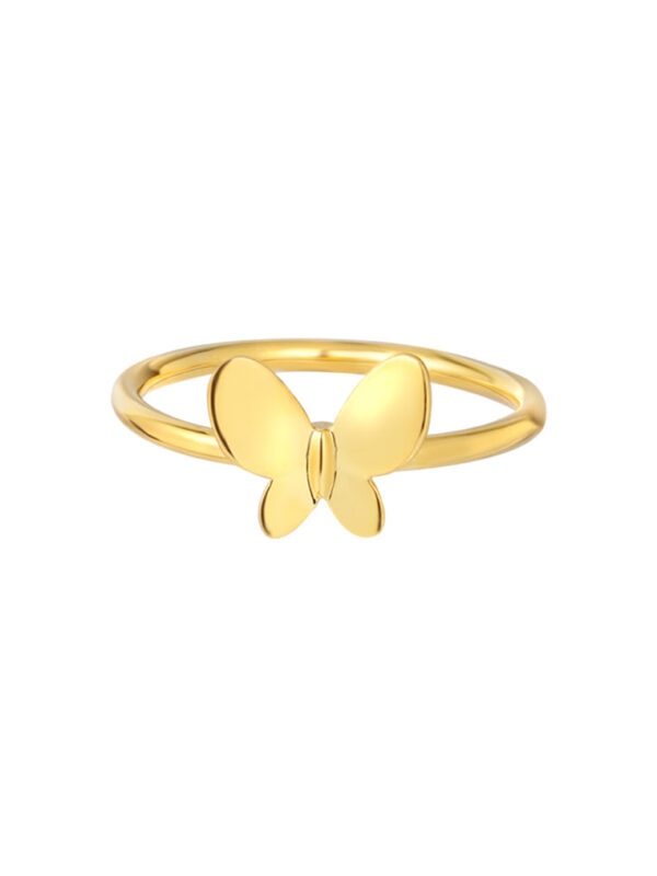 TOMEI Flying Butterfly Ring,Yellow Gold 916