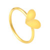 TOMEI Exciting Heart Ring, Yellow Gold 916