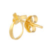 TOMEI Knot Stripe Earrings, Yellow Gold 916