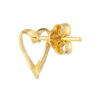 TOMEI Love Stripe Earrings, Yellow Gold 916
