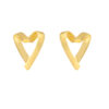 TOMEI Love Stripe Earrings, Yellow Gold 916
