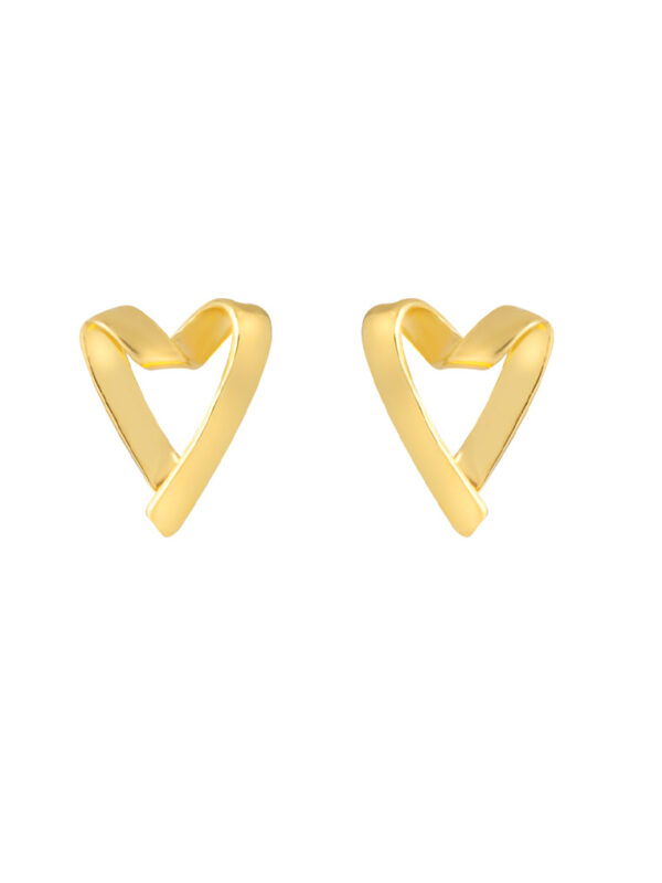 TOMEI Love Stripe Earrings, Yellow Gold 916