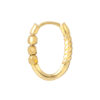 TOMEI Lusso Italia Bead & Twist Loop Earrings, Yellow Gold 916
