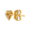 TOMEI Lusso Italia Diamond Shaped Earrings, Yellow Gold 916