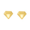 TOMEI Lusso Italia Diamond Shaped Earrings, Yellow Gold 916