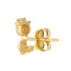 TOMEI Lusso Italia Rose Bud Earrings, Yellow Gold 916