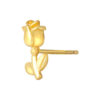 TOMEI Lusso Italia Rose Bud Earrings, Yellow Gold 916