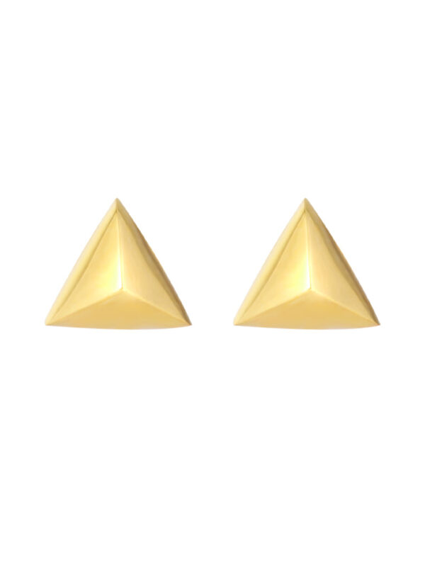 TOMEI Lusso Italia Pyramid Earrings, Yellow Gold 916