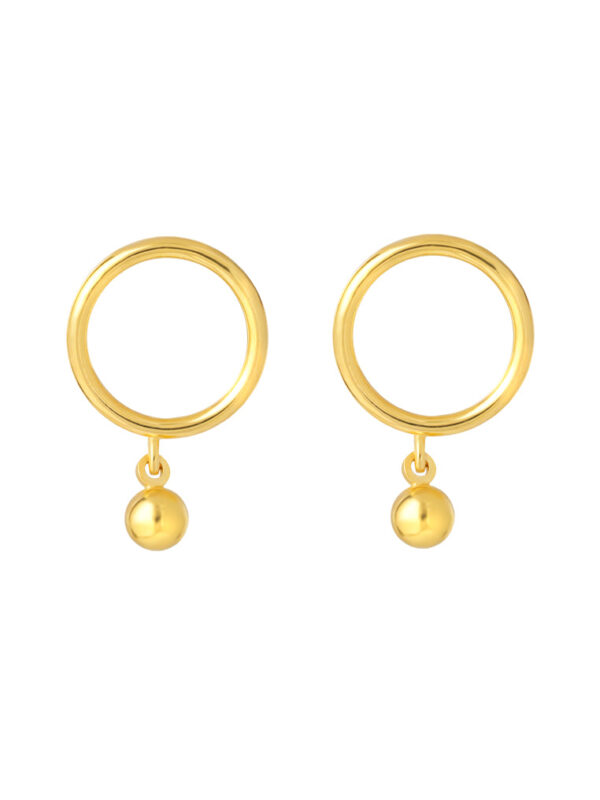 TOMEI Lusso Italia Dangle Bead Earrings, Yellow Gold 916