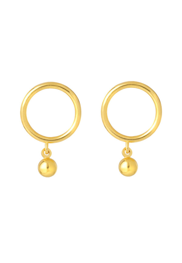 TOMEI Lusso Italia Dangle Bead Earrings, Yellow Gold 916