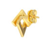 TOMEI Lusso Italia Rhombus Shaped Earrings, Yellow Gold 916