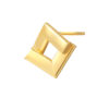 TOMEI Lusso Italia Rhombus Shaped Earrings, Yellow Gold 916