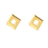 TOMEI Lusso Italia Rhombus Shaped Earrings, Yellow Gold 916