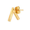 TOMEI Lusso Italia V Shaped Earrings, Yellow Gold 916
