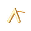 TOMEI Lusso Italia V Shaped Earrings, Yellow Gold 916