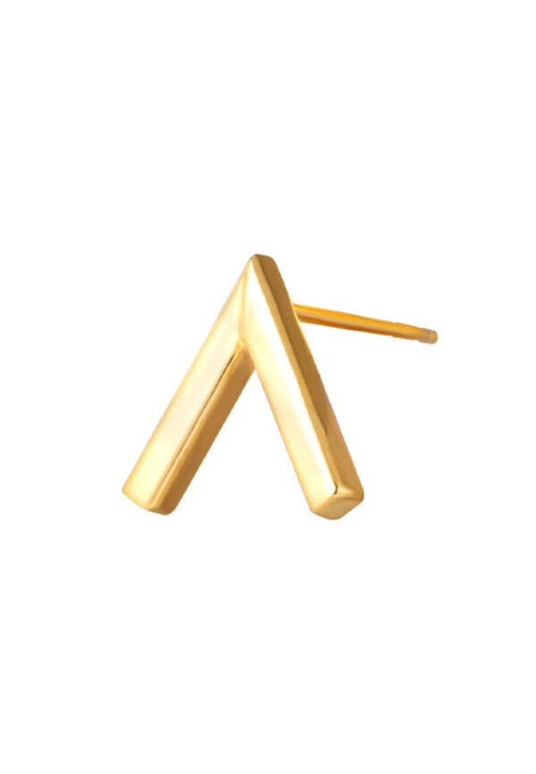 TOMEI Lusso Italia V Shaped Earrings, Yellow Gold 916
