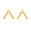 TOMEI Lusso Italia V Shaped Earrings, Yellow Gold 916