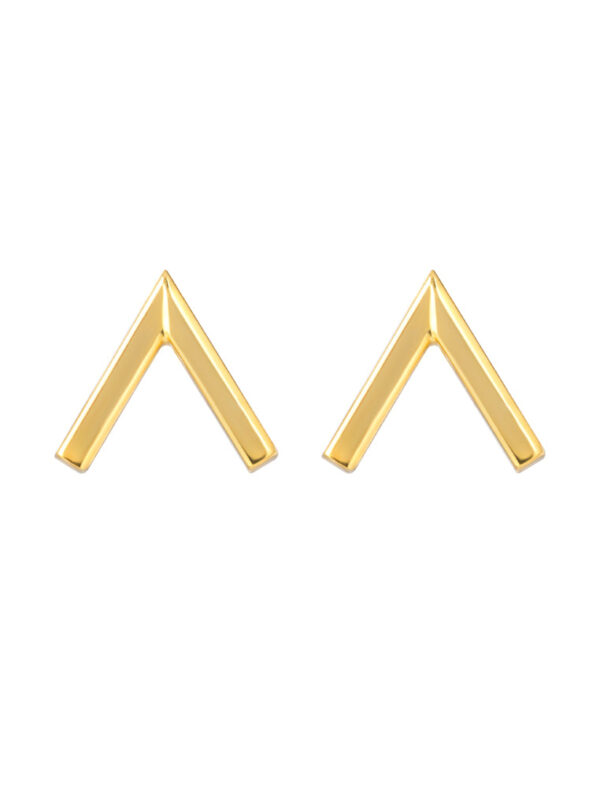 TOMEI Lusso Italia V Shaped Earrings, Yellow Gold 916
