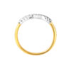 TOMEI Dual-Tone V Trending Ring, Yellow Gold 916