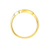 TOMEI Dual-Tone Interlocking Ring, Yellow Gold 916