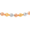 TOMEI Lusso Italia Triple-Tone Beads Bracelet, Yellow Gold 916