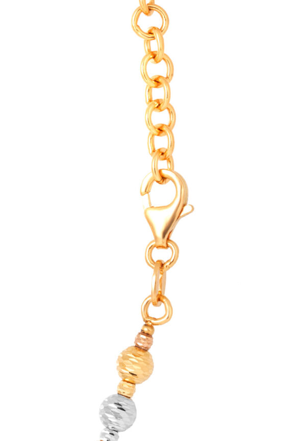 TOMEI Lusso Italia Triple-Tone Beads Necklace, Yellow Gold 916