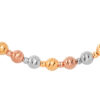 TOMEI Lusso Italia Triple-Tone Beads Necklace, Yellow Gold 916