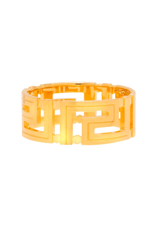 TOMEI Meander Style Ring, Yellow Gold 916