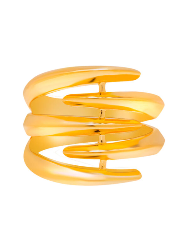 TOMEI Lusso Italia Classic Layered Ring, Yellow Gold 916