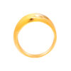 TOMEI Lusso Italia Classic Layered Ring, Yellow Gold 916