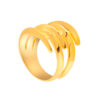 TOMEI Lusso Italia Classic Layered Ring, Yellow Gold 916