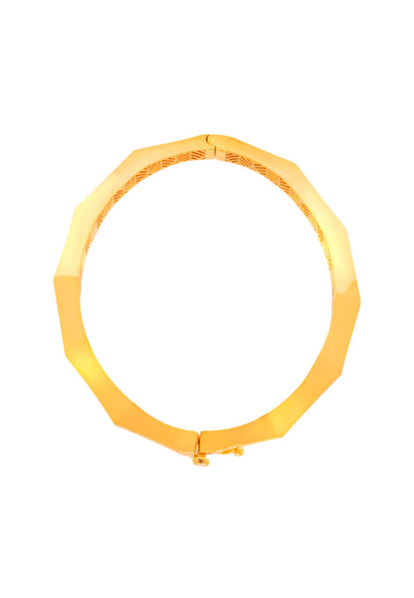 TOMEI Lusso Italia Geometric Bangle, Yellow Gold 916