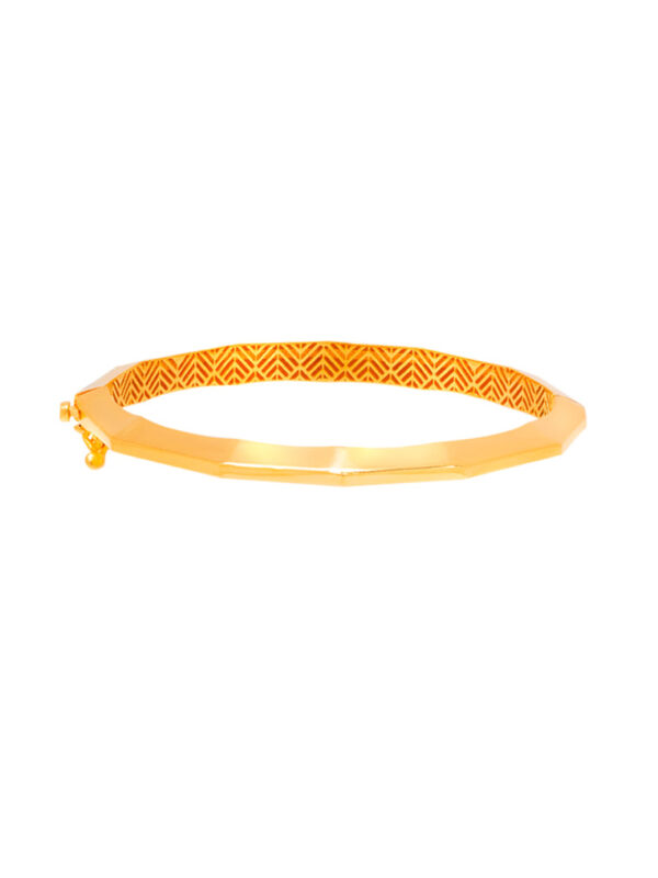 TOMEI Lusso Italia Geometric Bangle, Yellow Gold 916