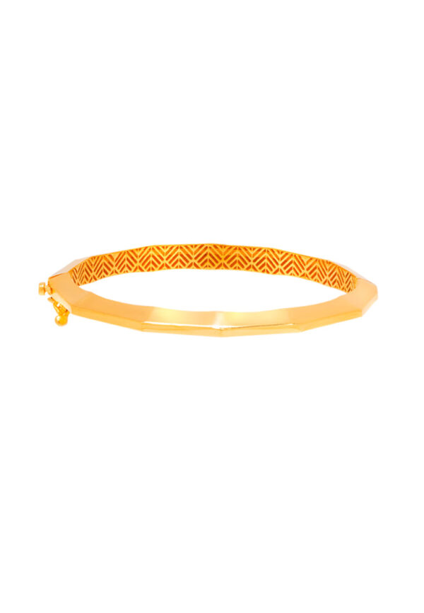 TOMEI Lusso Italia Geometric Bangle, Yellow Gold 916