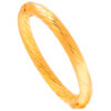 TOMEI Lusso Italia Twisted Bangle, Yellow Gold 916