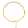 TOMEI Dual-Tone Double Layered Beads Bangle, Yellow Gold 916