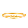 TOMEI Lusso Italia Triple Balls Bangle, Yellow Gold 916