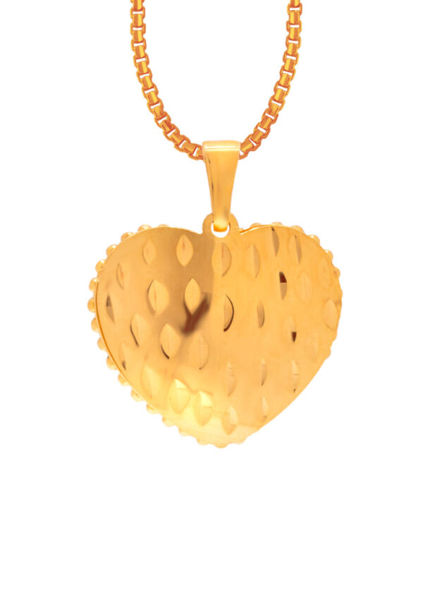 TOMEI Lusso Italia Layered Love Pendant, Yellow Gold 916