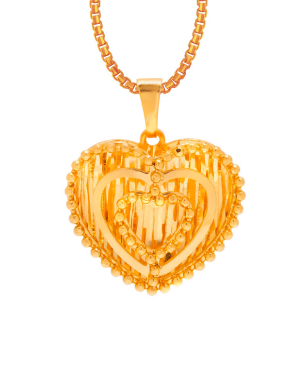 TOMEI Lusso Italia Layered Love Pendant, Yellow Gold 916