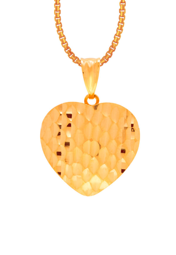 TOMEI Lusso Italia Blooming Heart Pendant, Yellow Gold 916