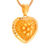 TOMEI Lusso Italia Blooming Heart Pendant, Yellow Gold 916