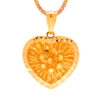 TOMEI Lusso Italia Blooming Heart Pendant, Yellow Gold 916