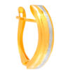 TOMEI Lusso Italia Dual-Tone Opulence Earrings, Yellow Gold 916