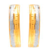 TOMEI Lusso Italia Dual-Tone Opulence Earrings, Yellow Gold 916