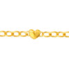 TOMEI Heart Beads Bracelet, Yellow Gold 916